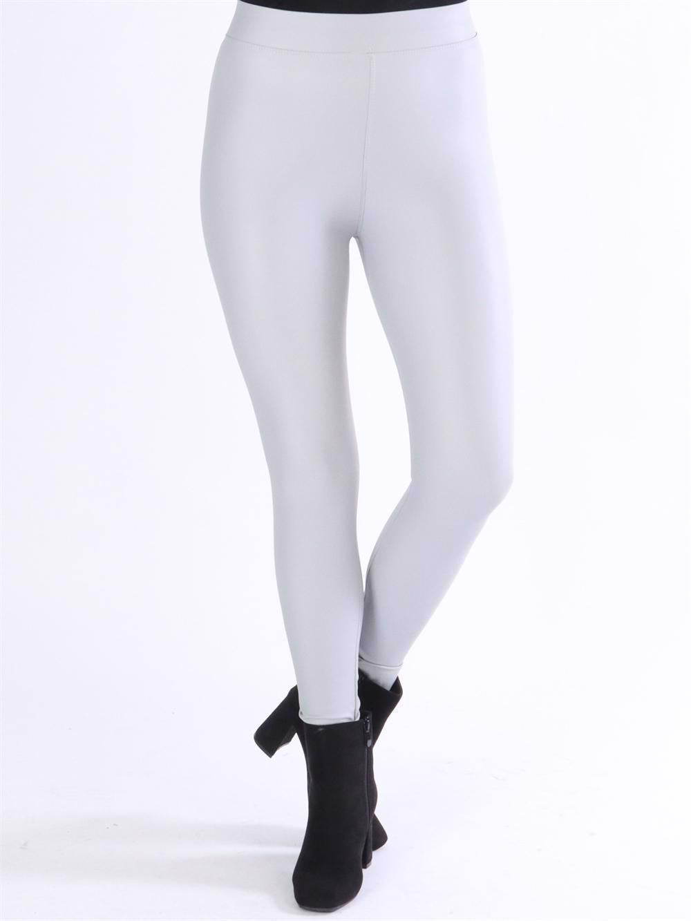 Patricia - Elastiske læderlook leggings