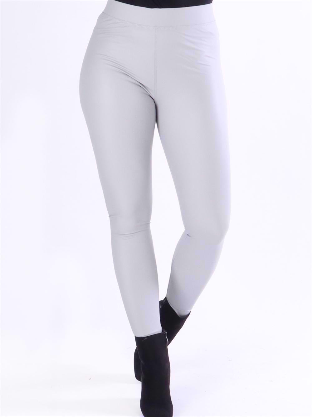 Patricia - Elastiske læderlook leggings