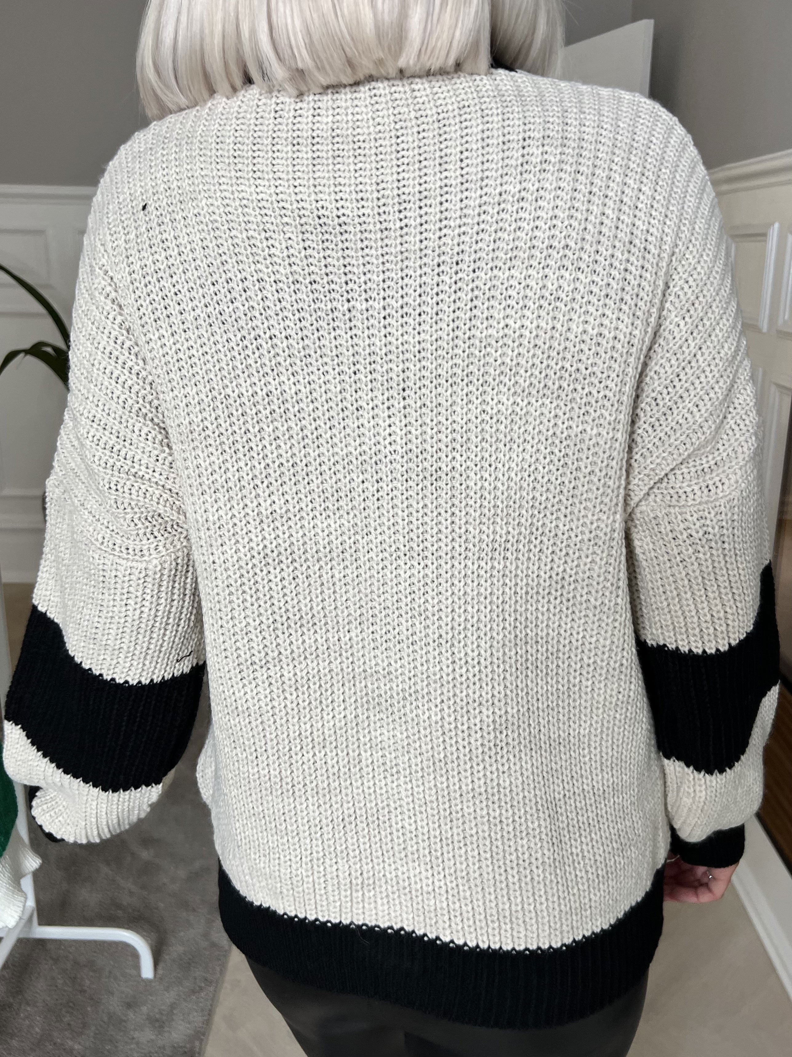 Pauline - Cool cardigan med bogstaver