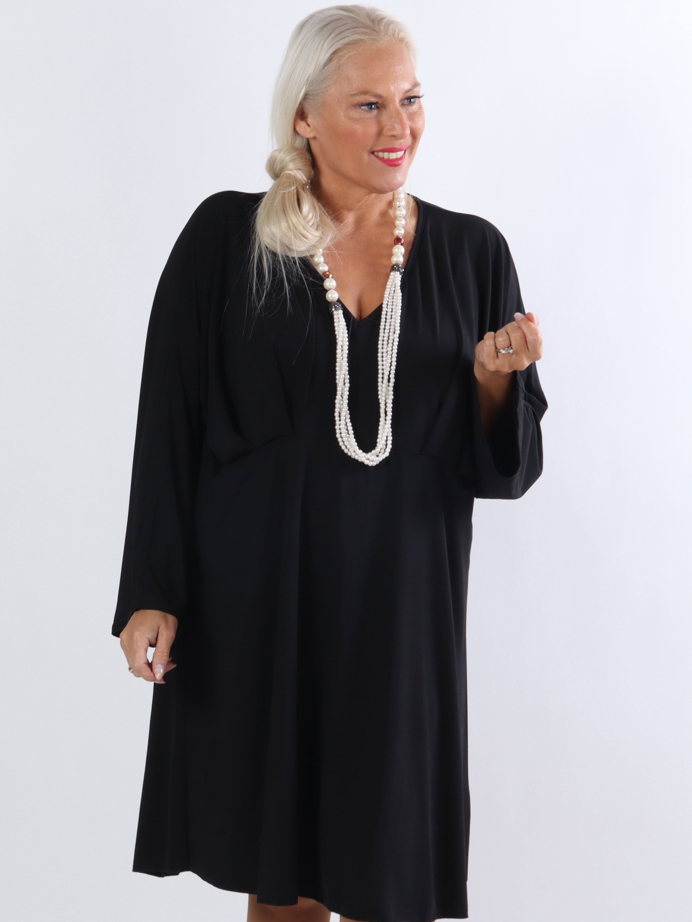 Reina - Elastisk simpel plus size kjole