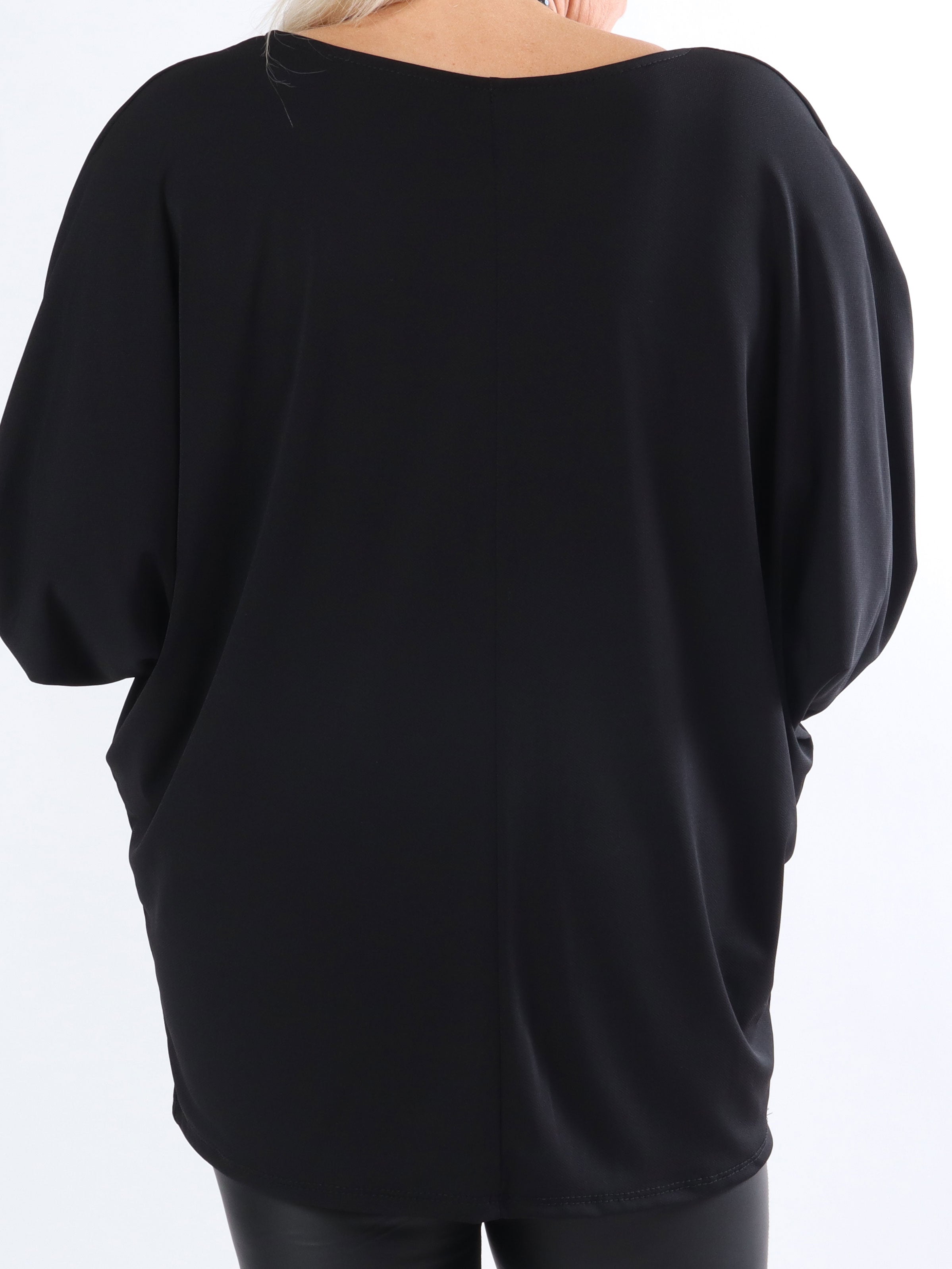 Remedios - Plus size tunika i elastisk stof