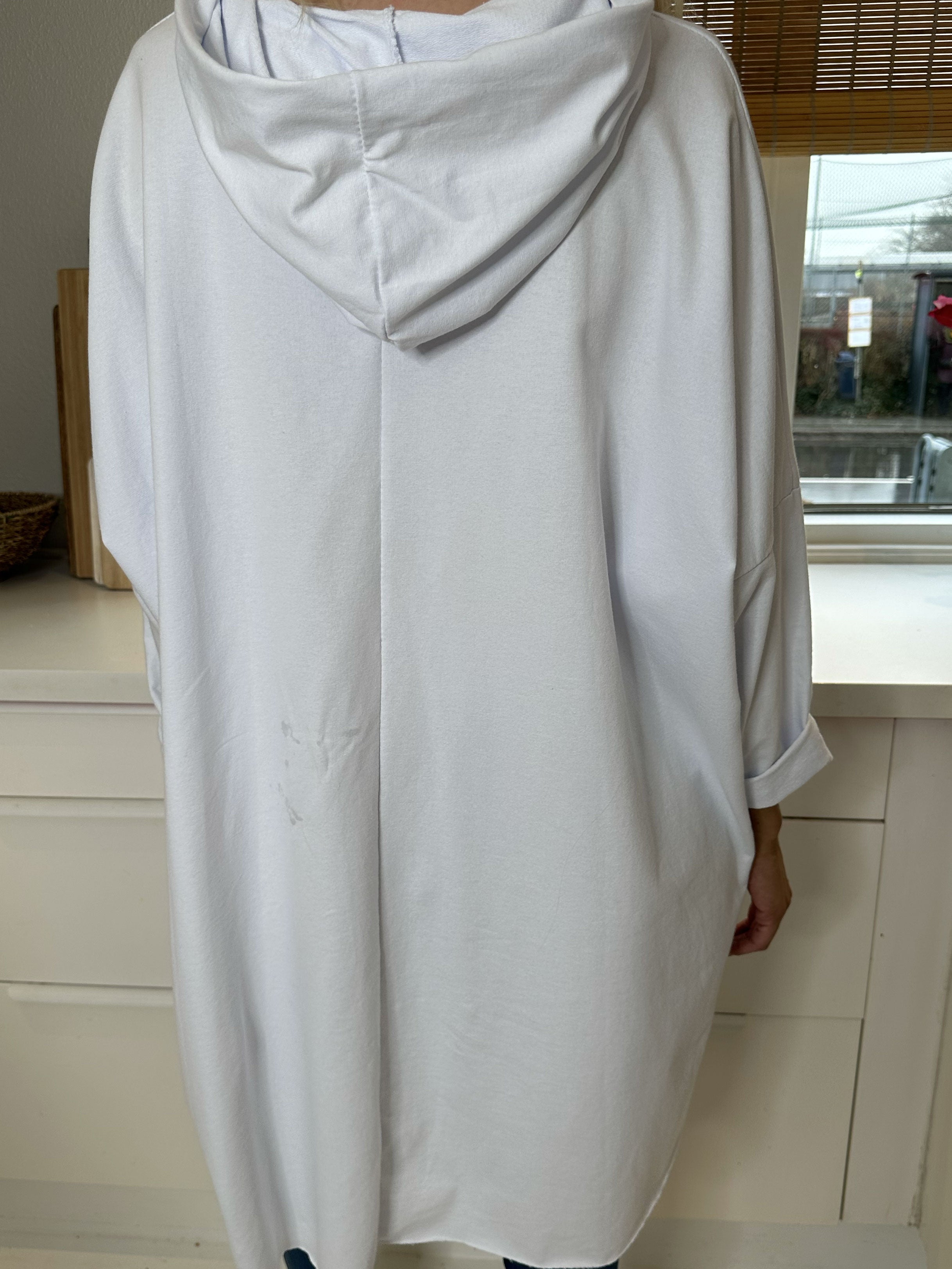 Rock - Cool hoodie kjole med tekst