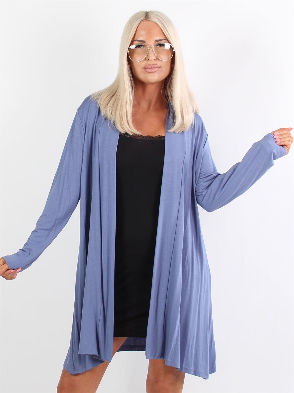 Rosa - Basis cardigan i jersey stof (bestseller)