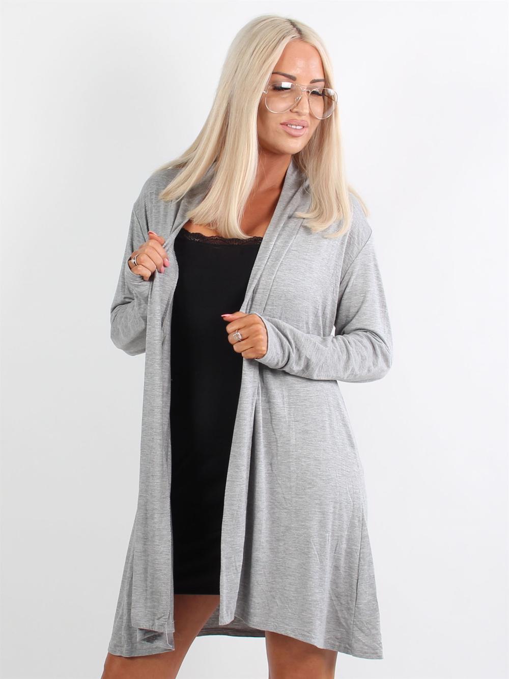 Rosa - Basis cardigan i jersey stof (bestseller)