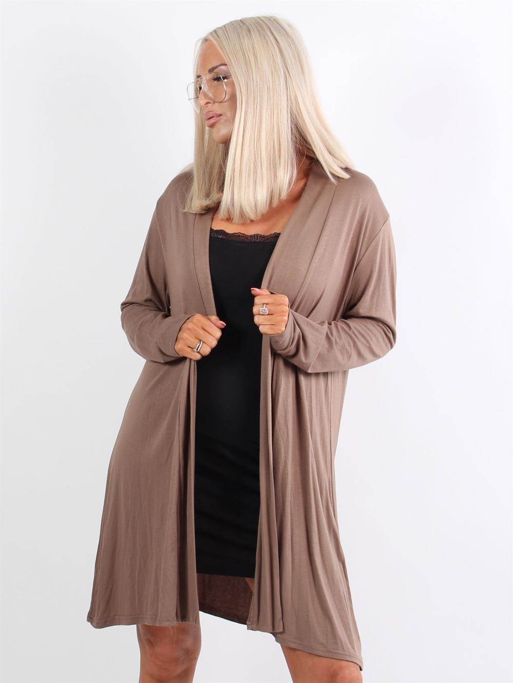 Rosa - Basis cardigan i jersey stof (bestseller)