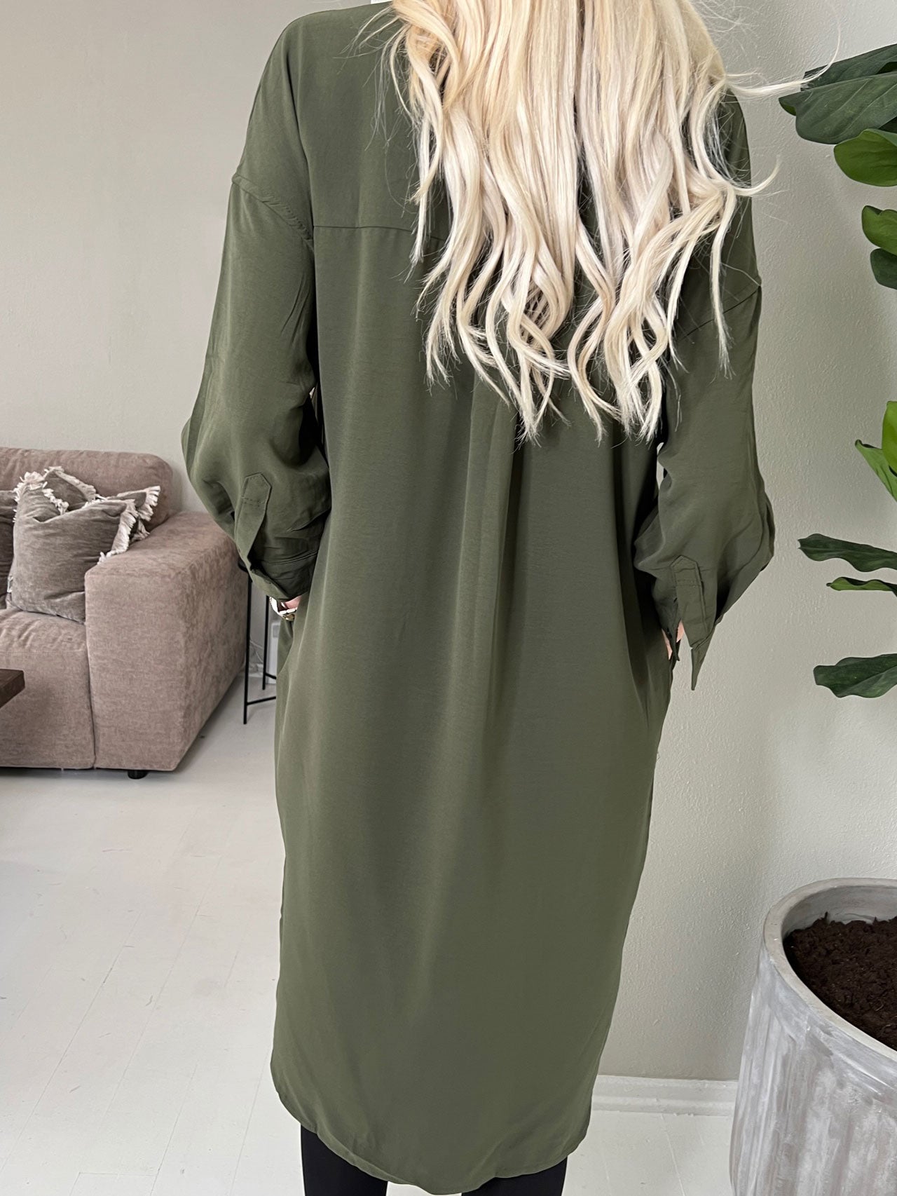 Rosario - Lang skjortekjole i løs pasform