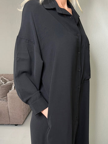 Rosario - Lang skjortekjole i løs pasform