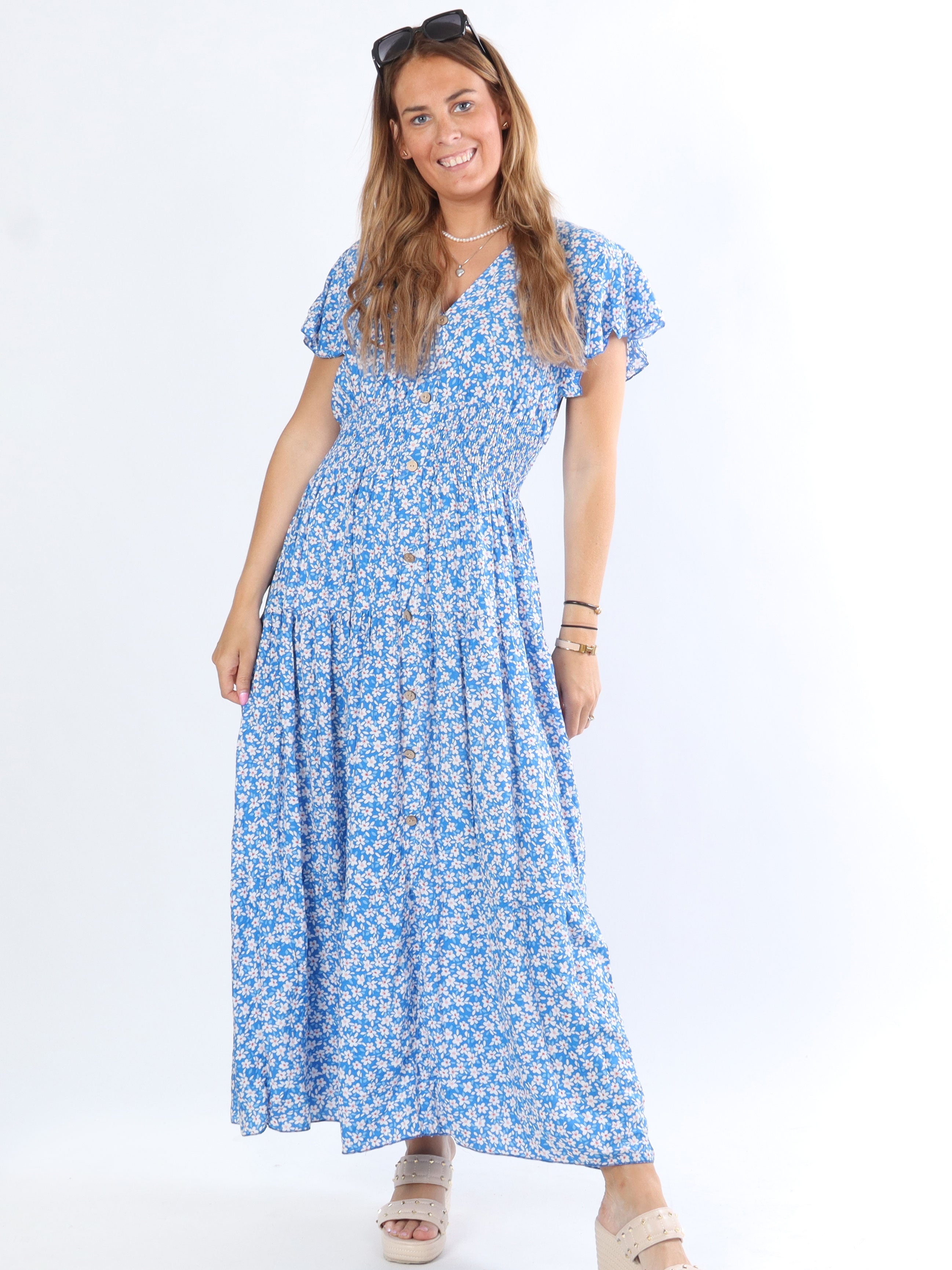 Saline - Sommerkjole med farverige blomster