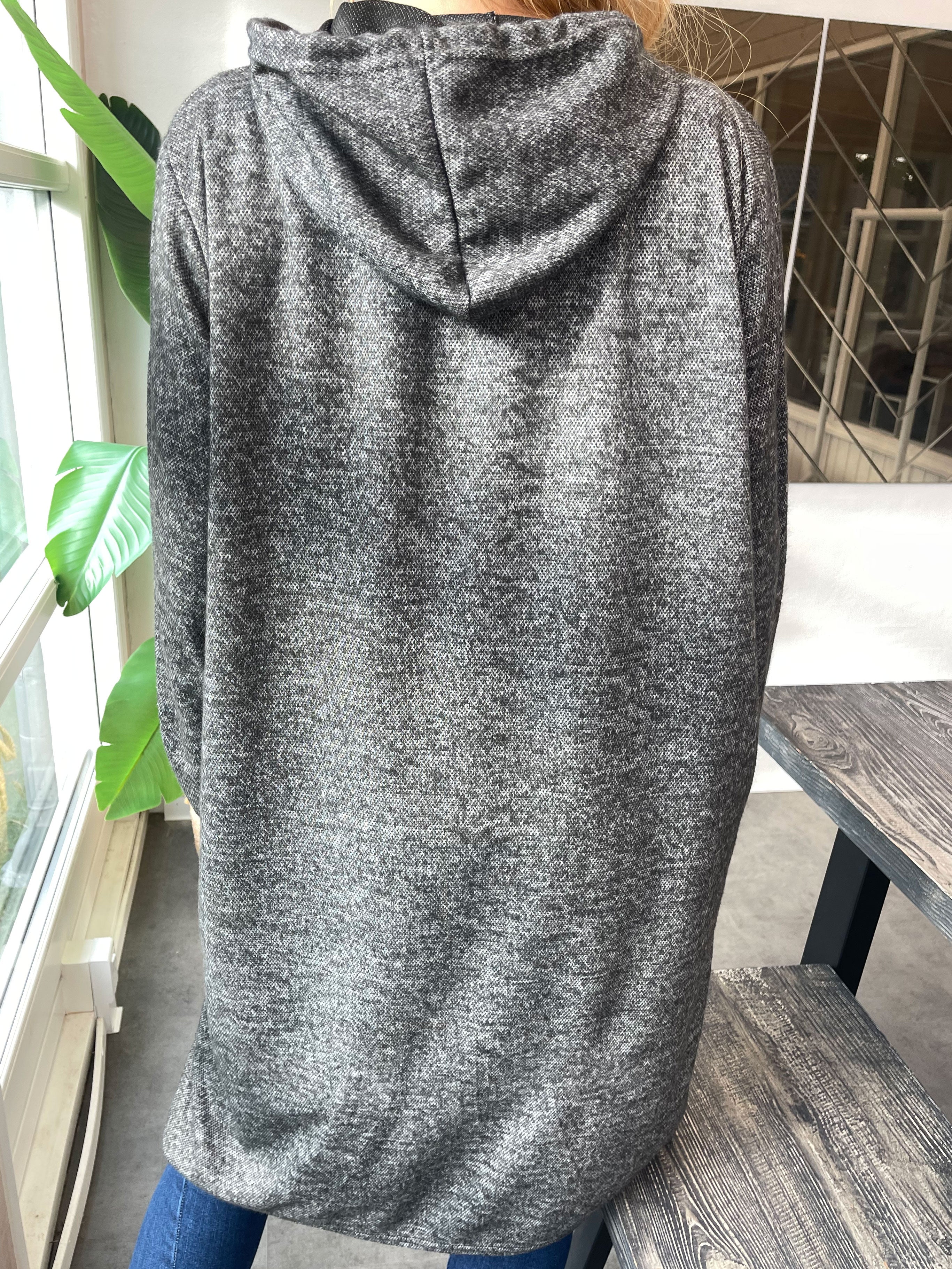 Sarita - Hoodie kjole med skrift