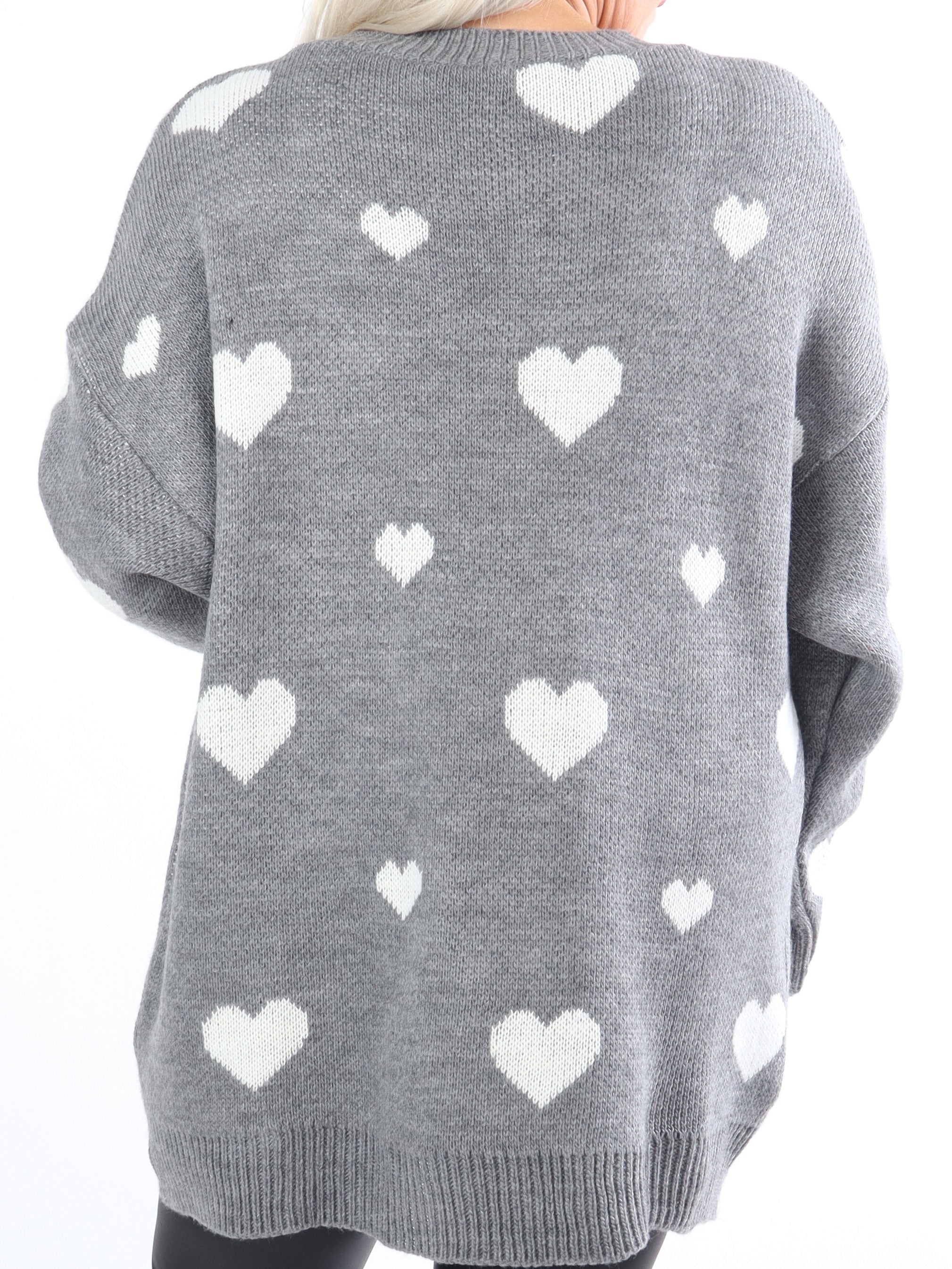 Sifine - Sød plus size strik med hjerter