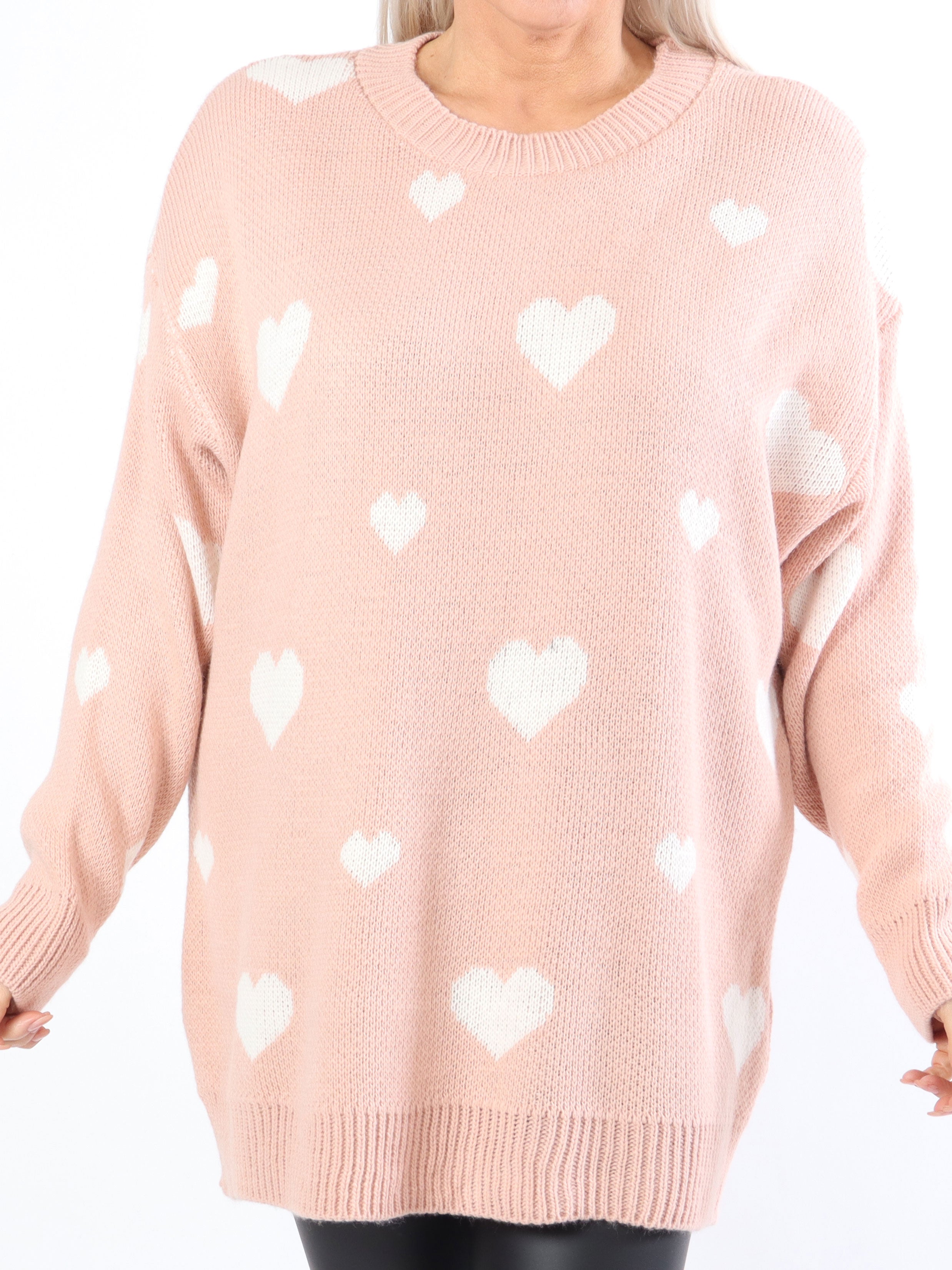 Sifine - Sød plus size strik med hjerter