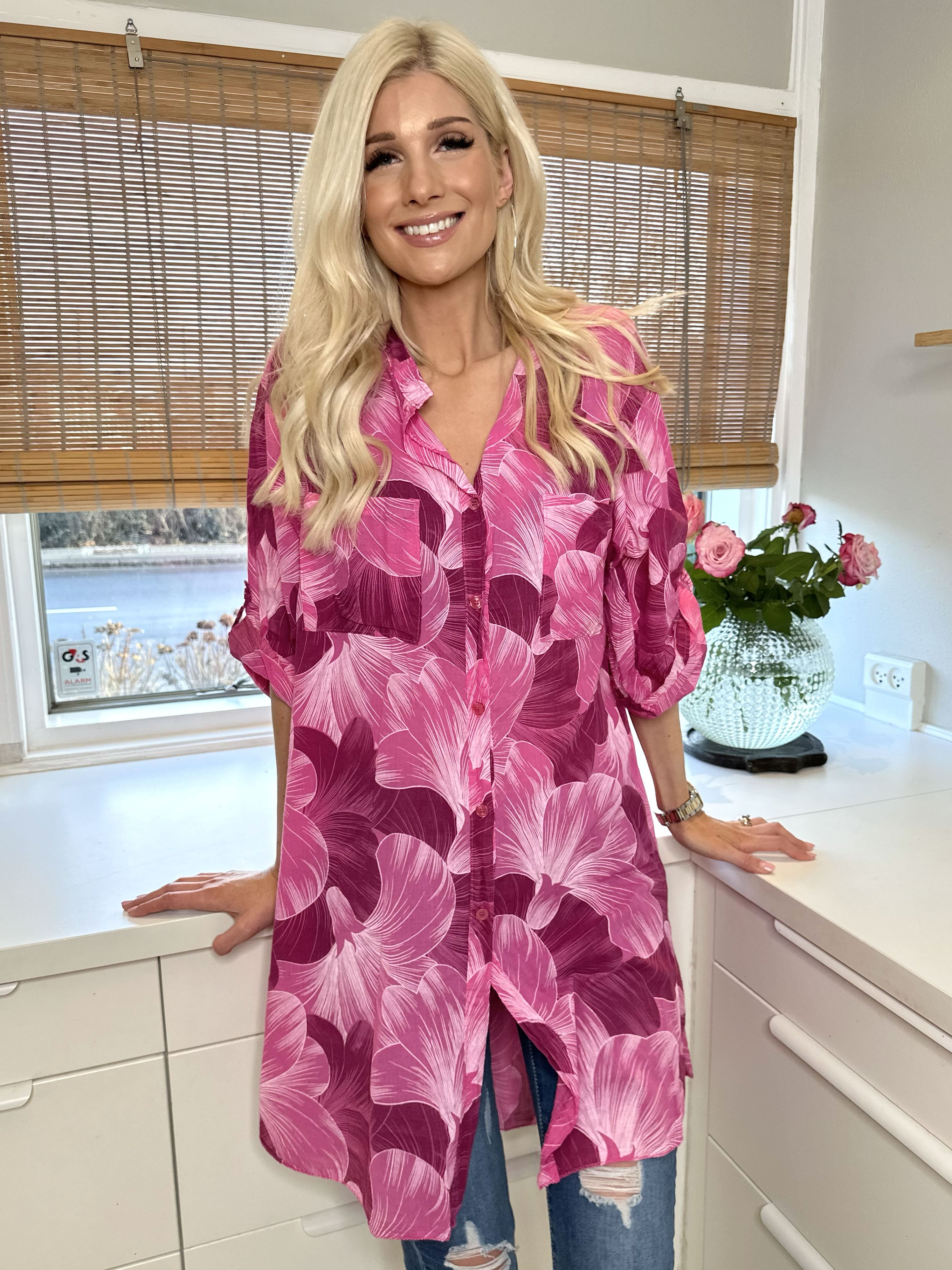 Silvana - Let mønstret skjorte