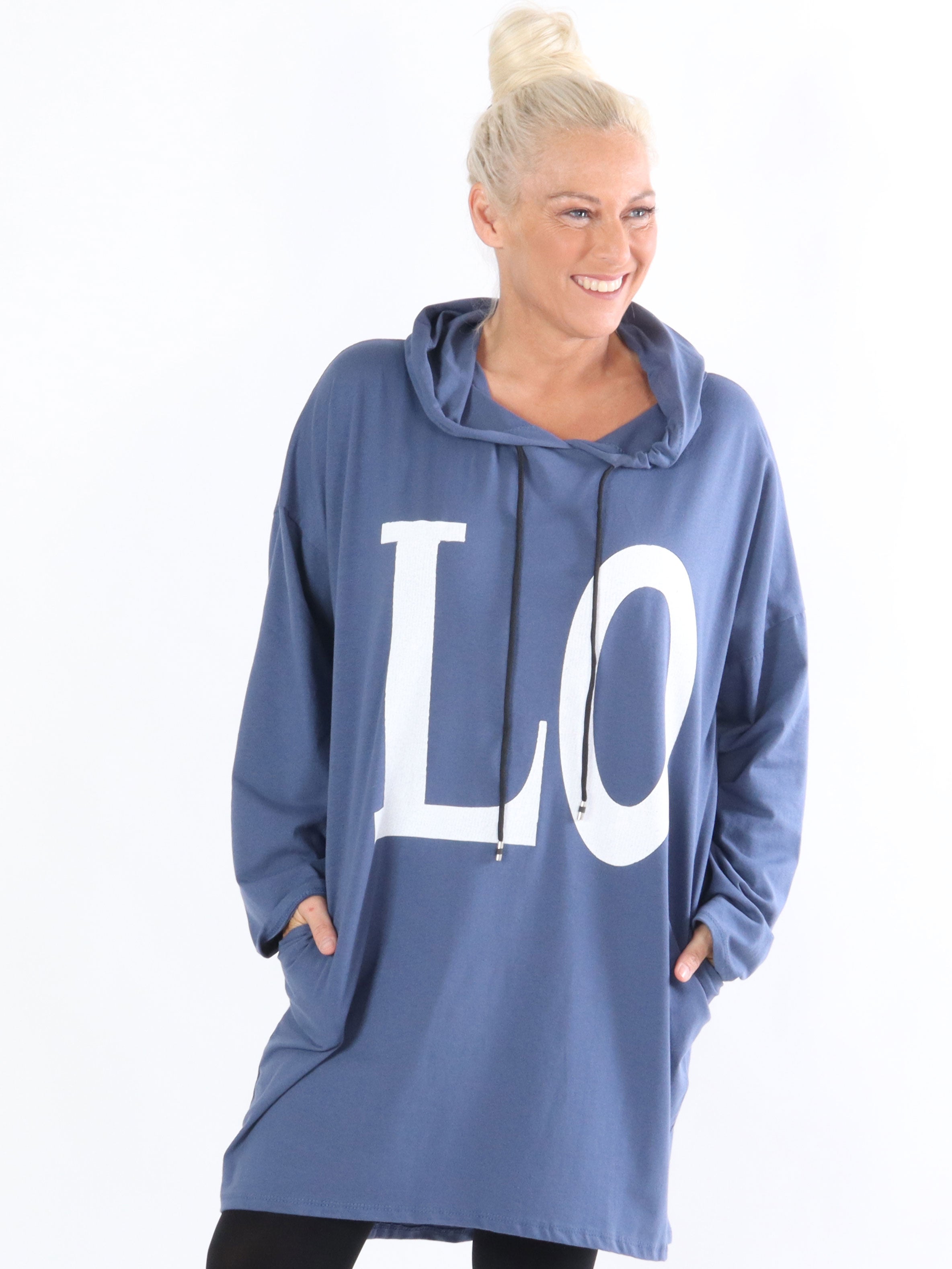 Sisse - Jerseykjole med hætte