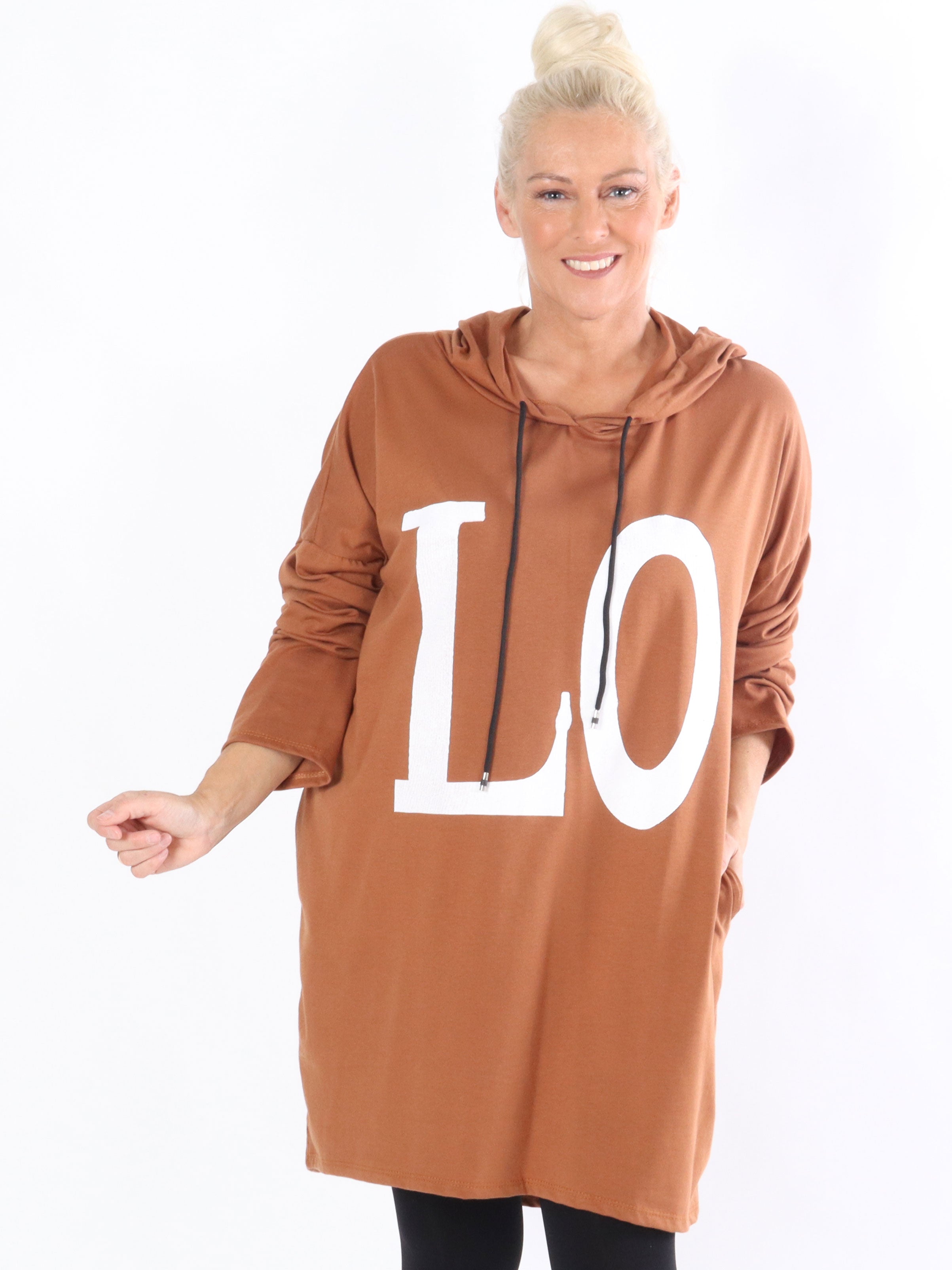 Sisse - Jerseykjole med hætte