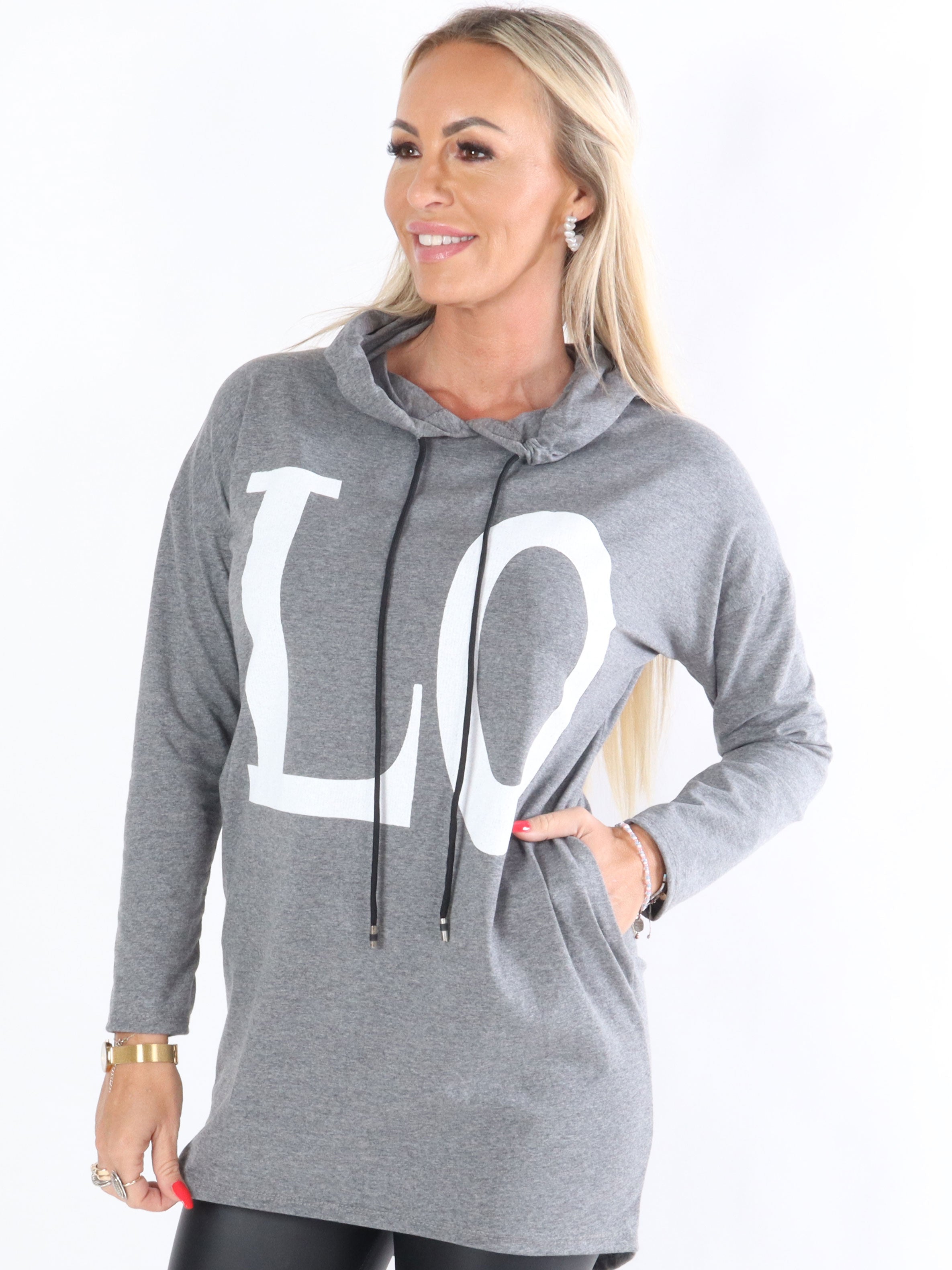 Sisse - Jerseykjole med hætte