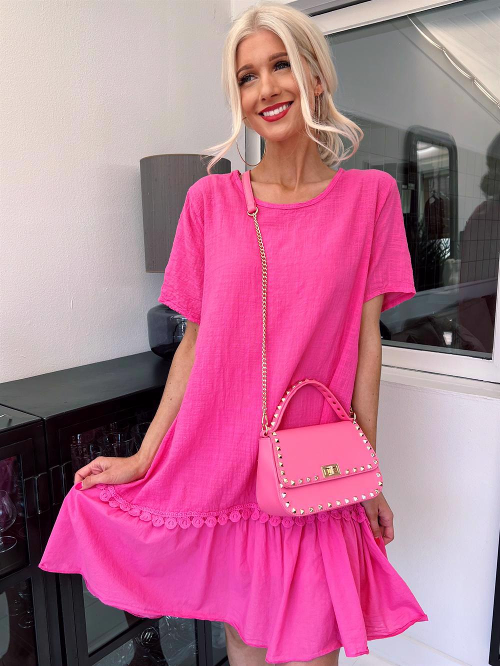 Stacia - Kjole i hørlignende stof