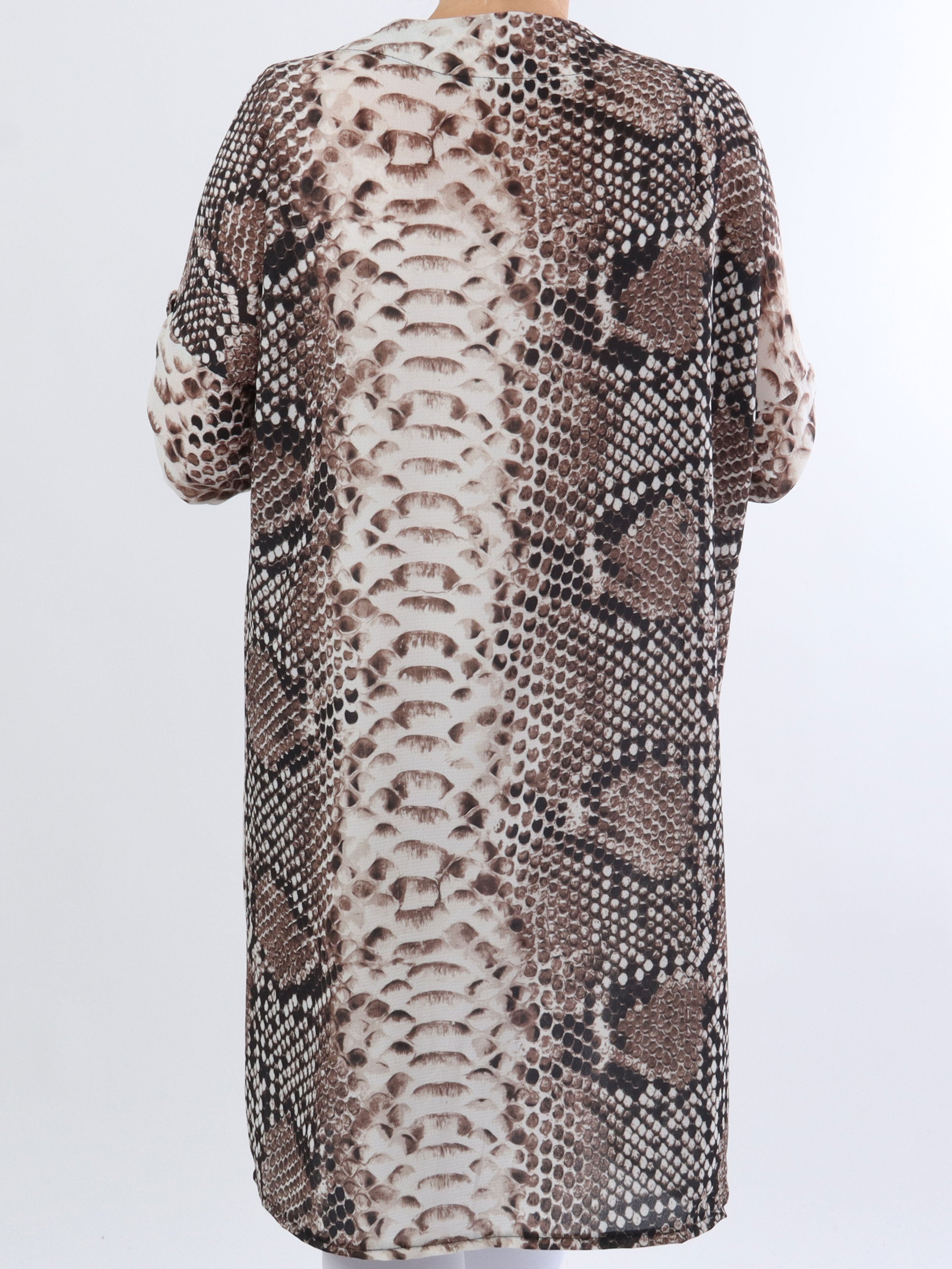 Vanesa Animal Kimono - Sød plus size kimono med dyreprint