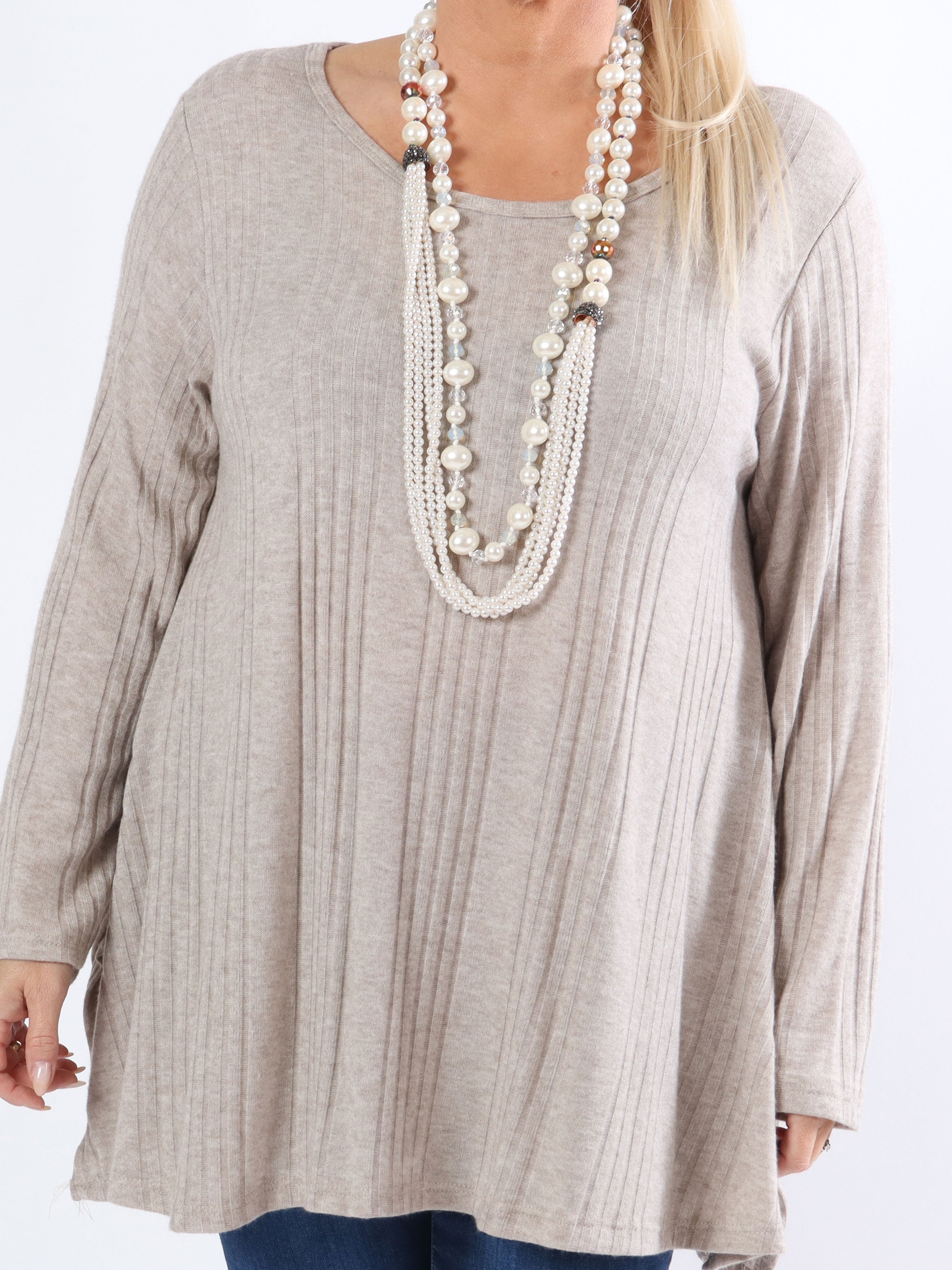 Ventura - Lækker blød plus size strikbluse