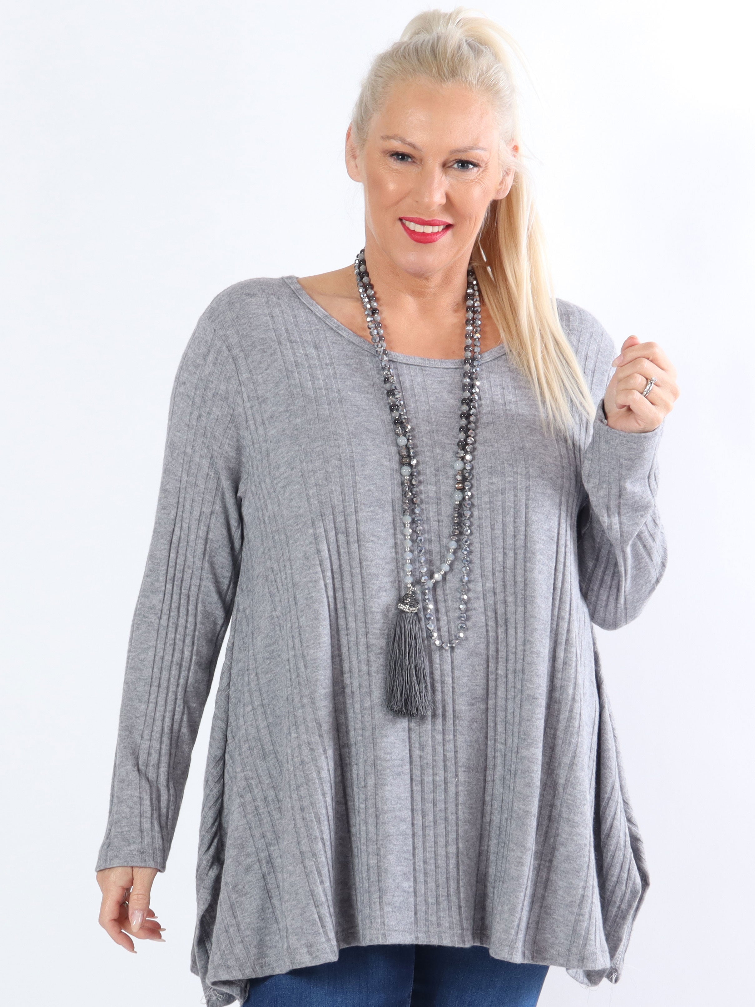 Ventura - Lækker blød plus size strikbluse