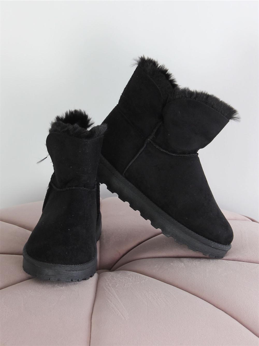 Veronika - Beigefarvet bamsestøvle med blødt fake fur for