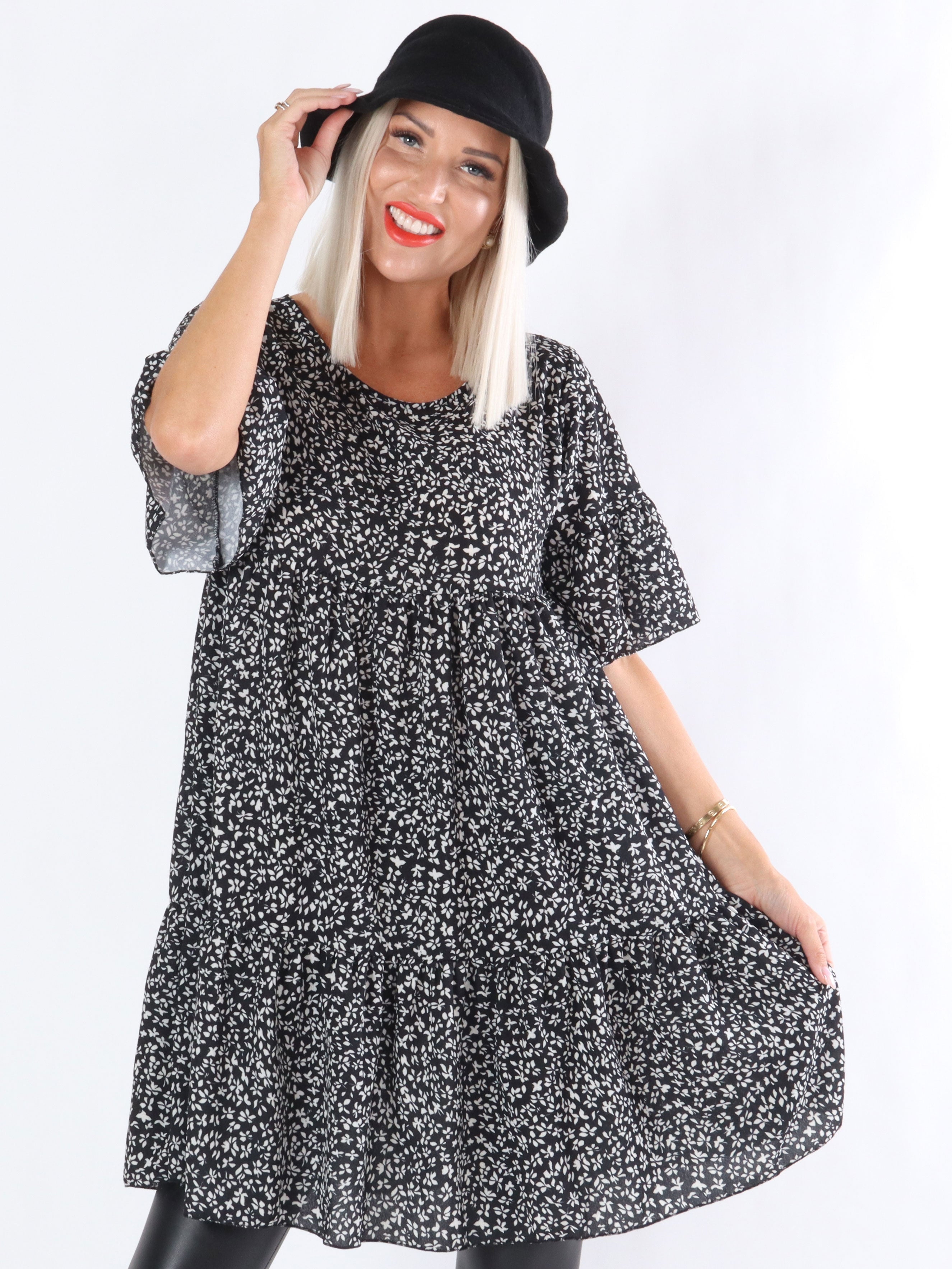 Via - Tunika i løs pasform med mønster