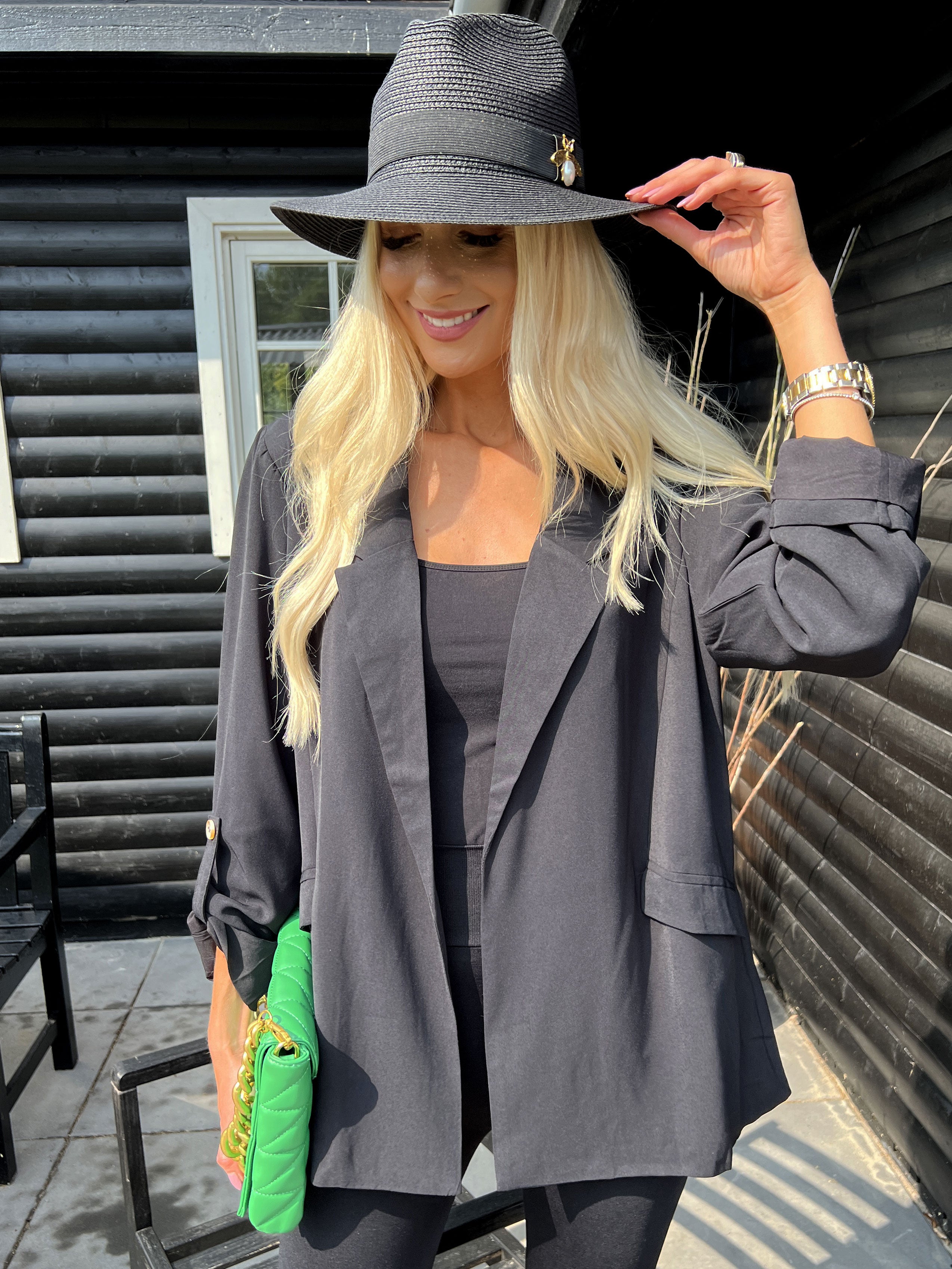 Vilja - Sort let blazerjakke