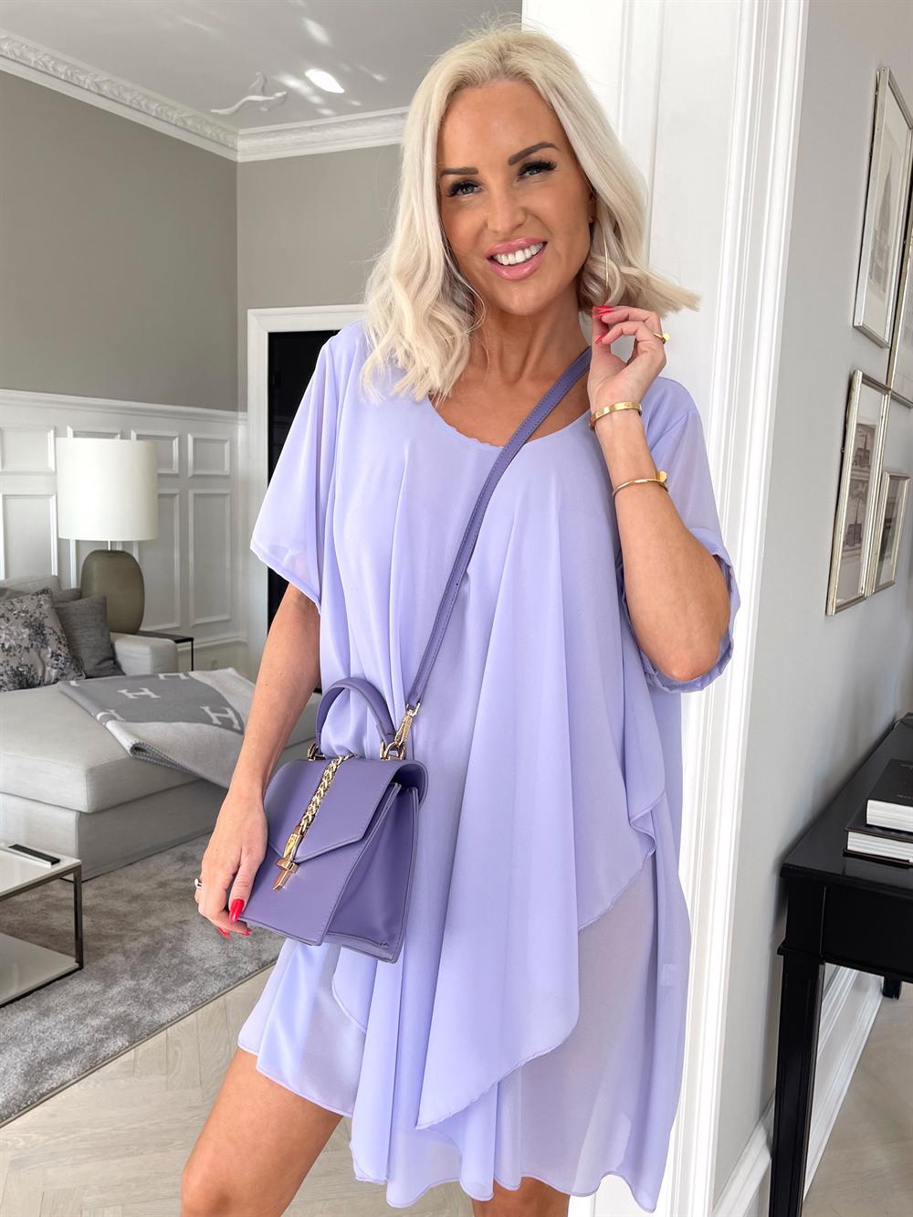 Wanda - Tunika kjole i chiffonstof