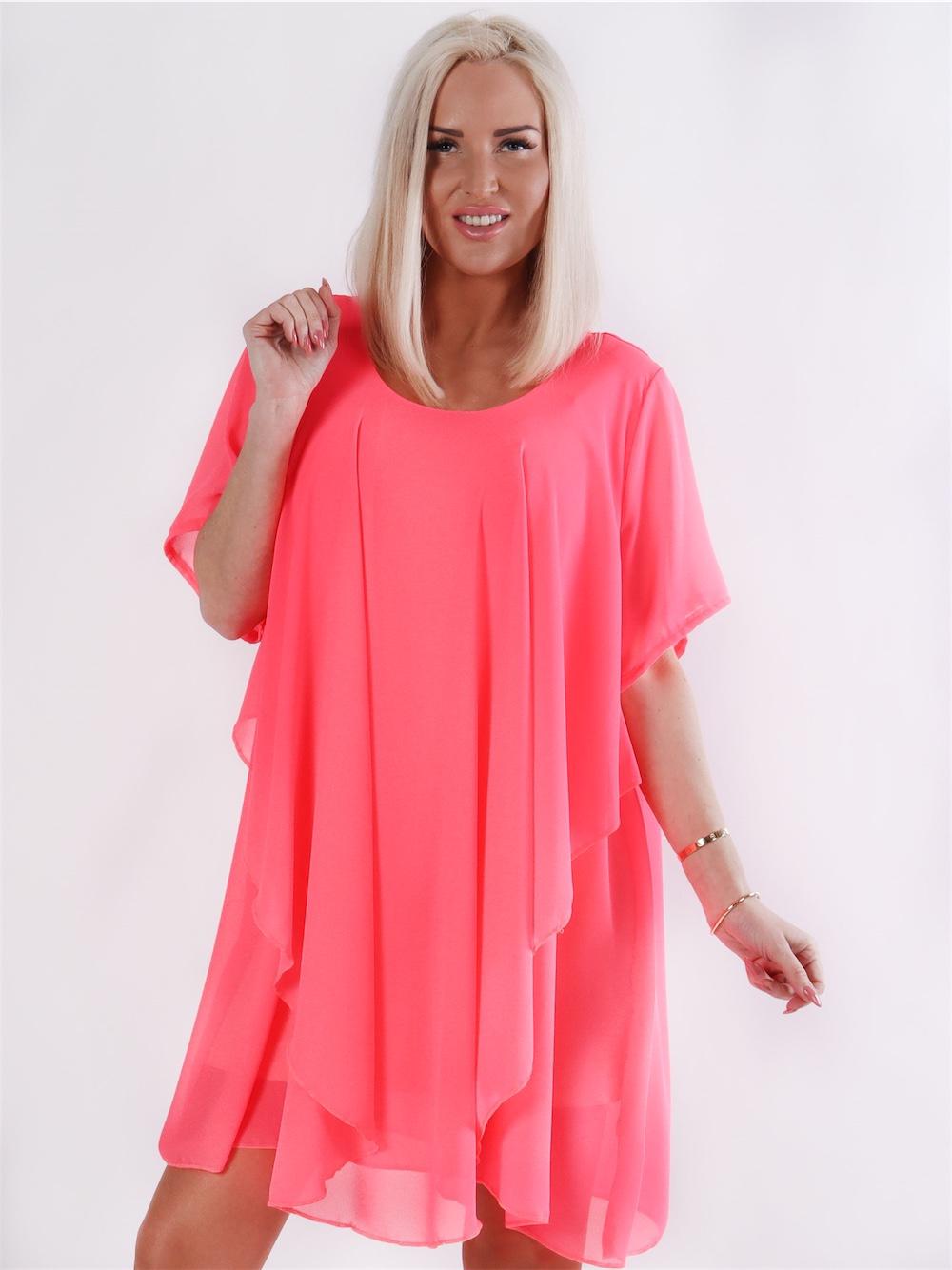 Wanda - Tunika kjole i chiffonstof