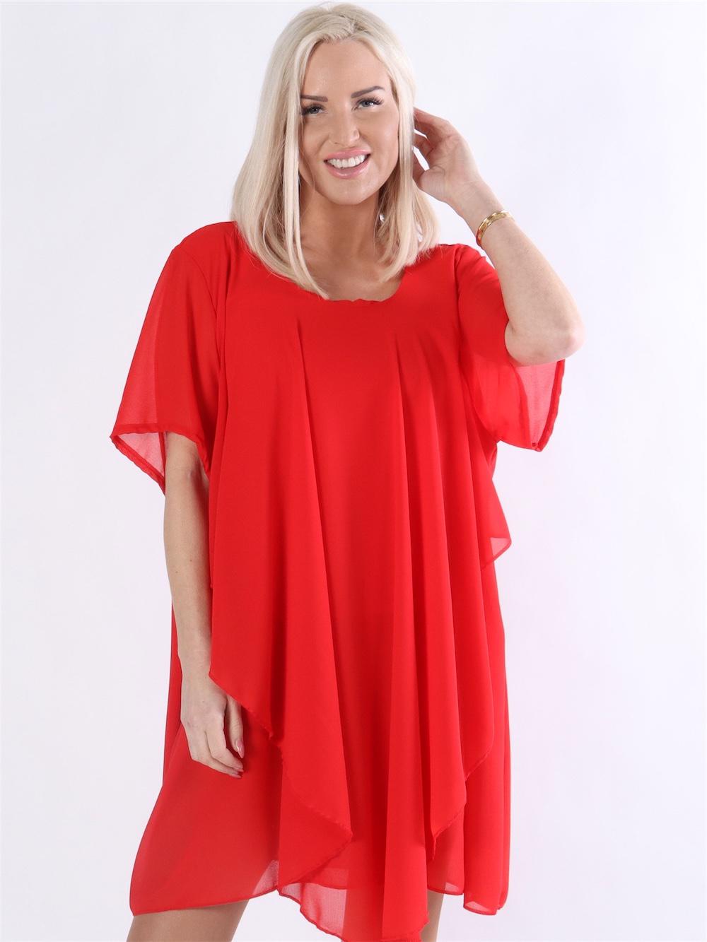 Wanda - Tunika kjole i chiffonstof