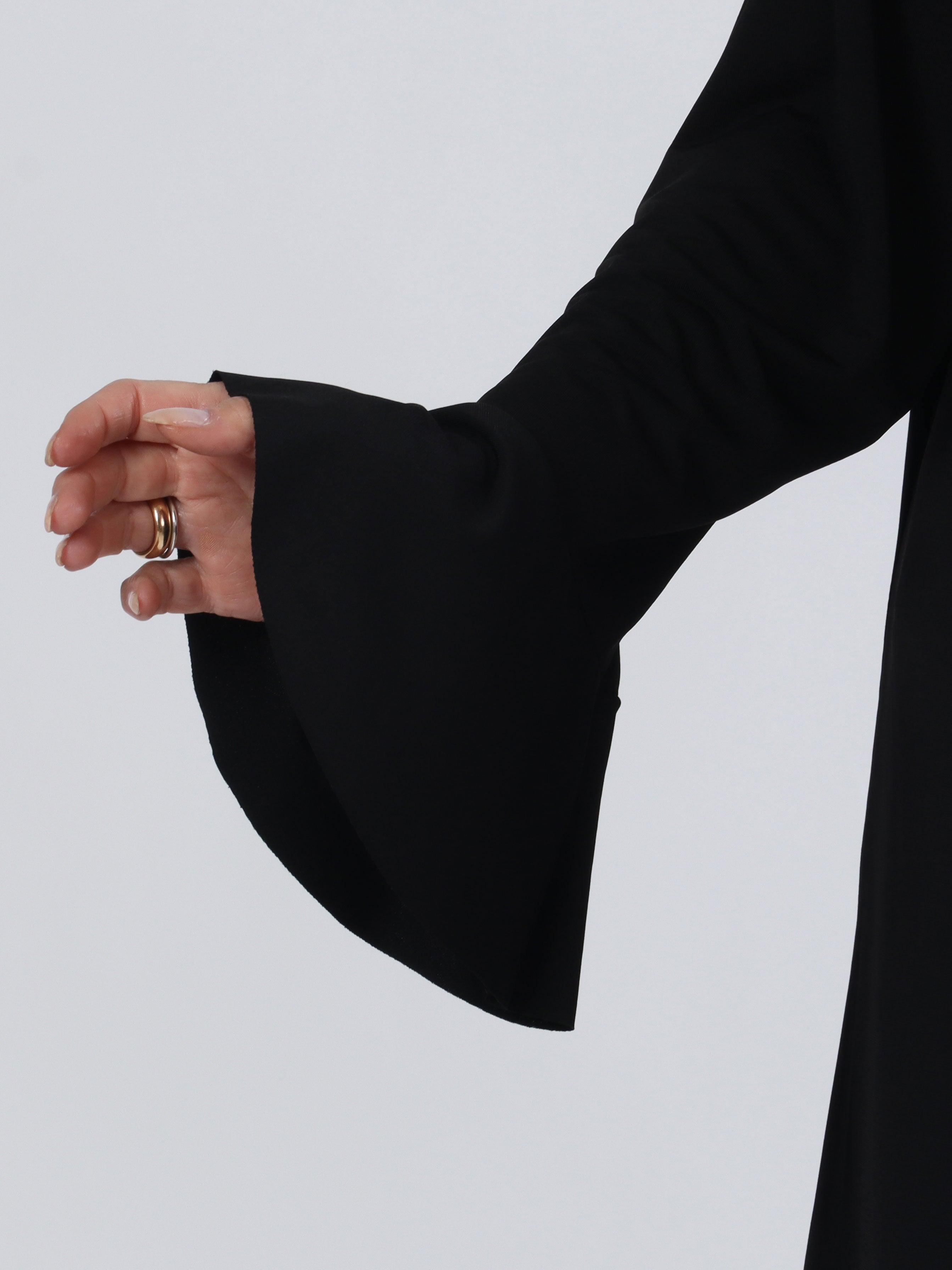 Zaida - Elastisk plus size kjole med knude ved brystet