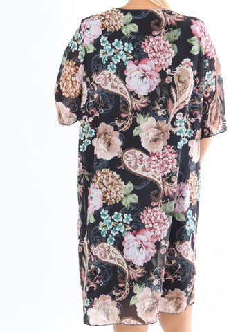 Zion Flower - Plisseret kjole med blomsterprint