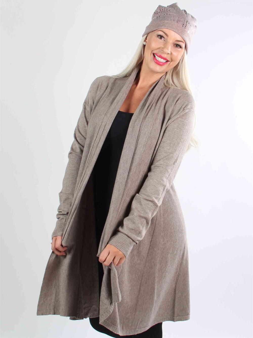 Zizi - Sort blød strik cardigan