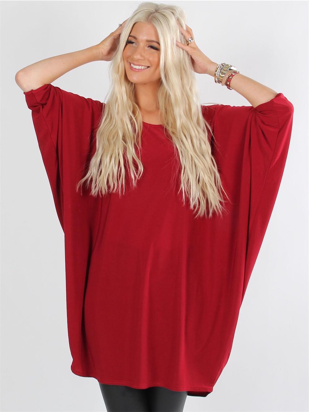 Rimini - Elastisk kjole med flagermusærmer