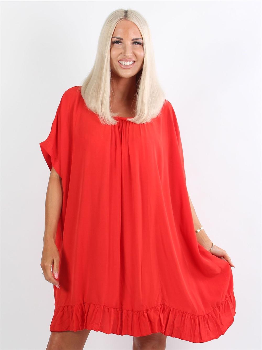 Florida - Sort bluse med lille flæsekant i bunden og dyb ryg