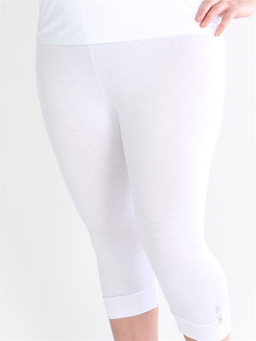 Kari - Sorte korte leggins med detalje