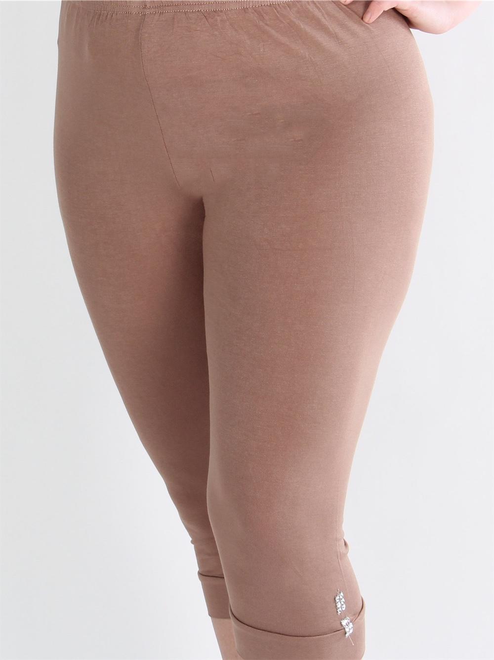 Kari - Sorte korte leggins med detalje