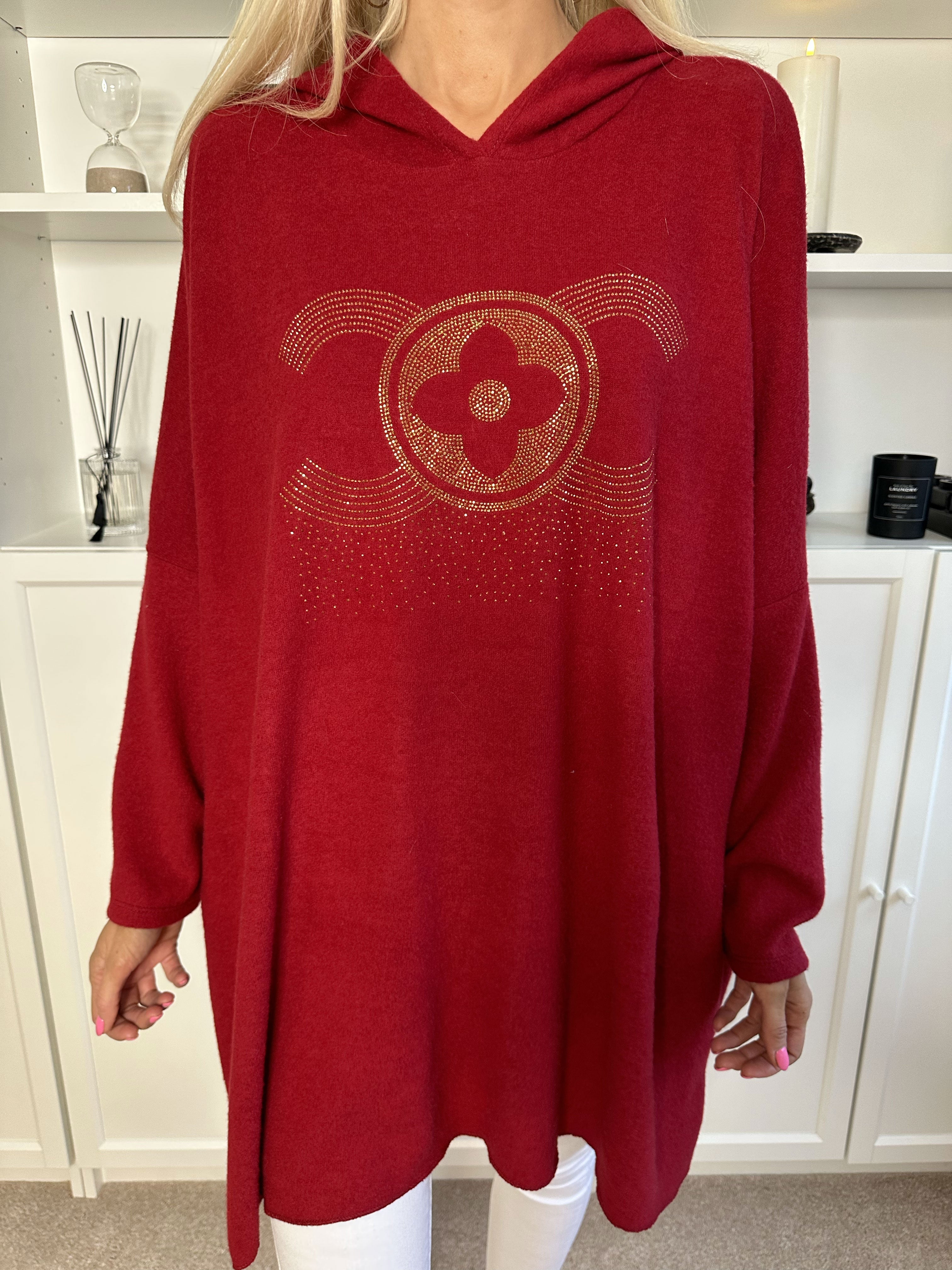 Lilje - Meget blød bluse i viscose med hætte