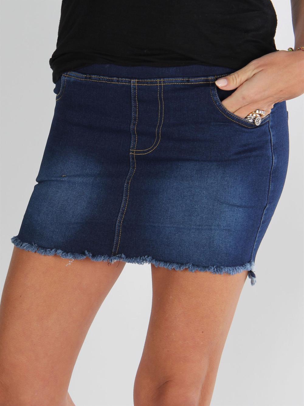 Melissa - Sort cowboy nederdel