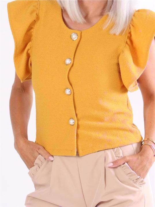 Molly - Fin cardigan med perleknapper