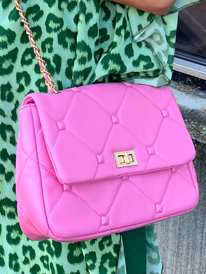 Vienna - Sort taske med guldkæde